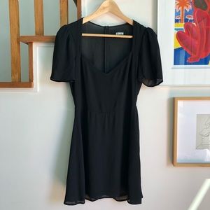 Reformation Mini Black Dress